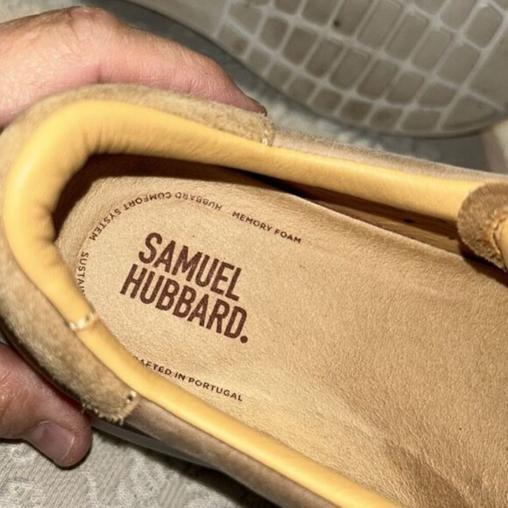 Samuel Hubbard Mens Leather Sneakers Size 7 M Tan Portugal - Picture 3 of 8
